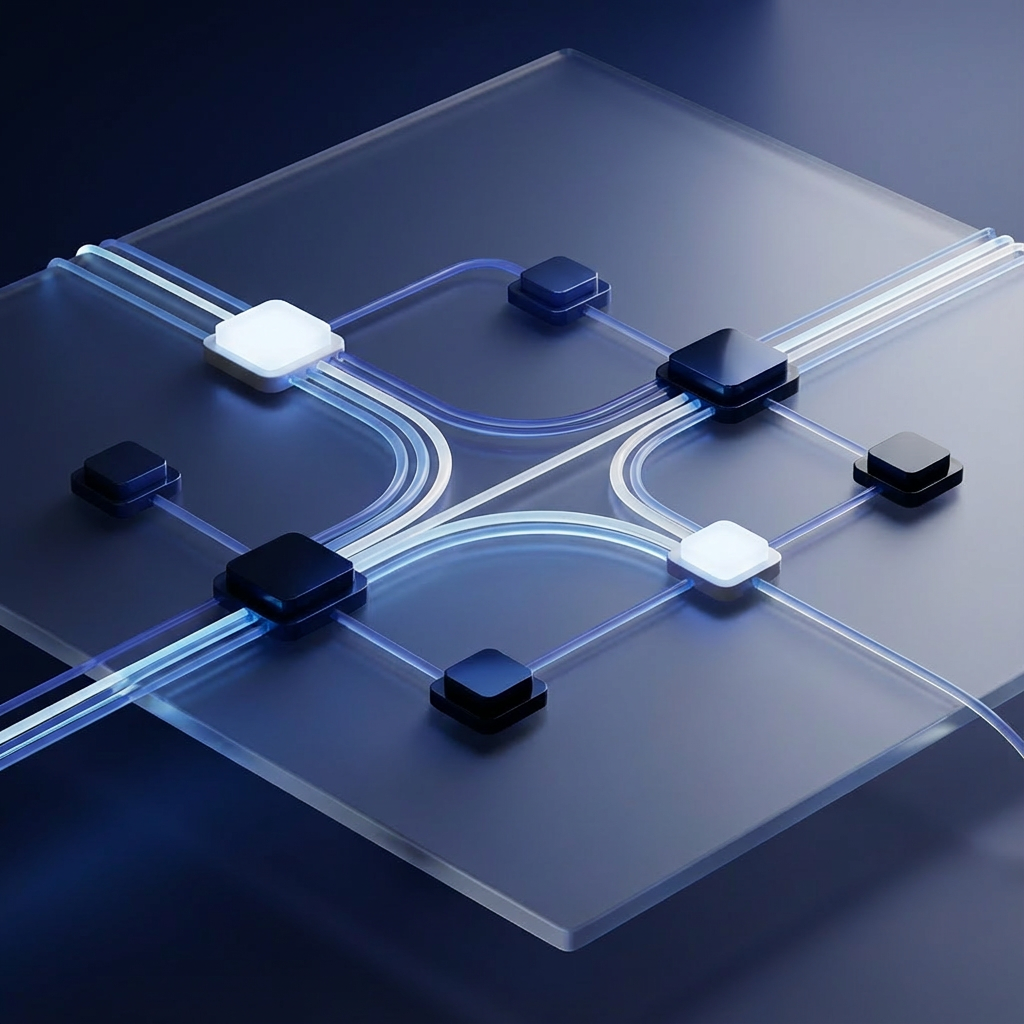 AI Automation visualization showing intelligent workflows and automation